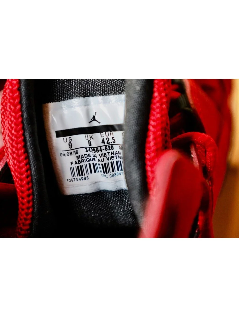 Size 9 - Air Jordan True Flight Red Mens With Box